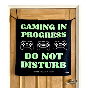 HANGUPZ 'Gaming - Do Not Disturb' Large Fun Sign Bedroom Door Decoration Gift For Boys Girls
