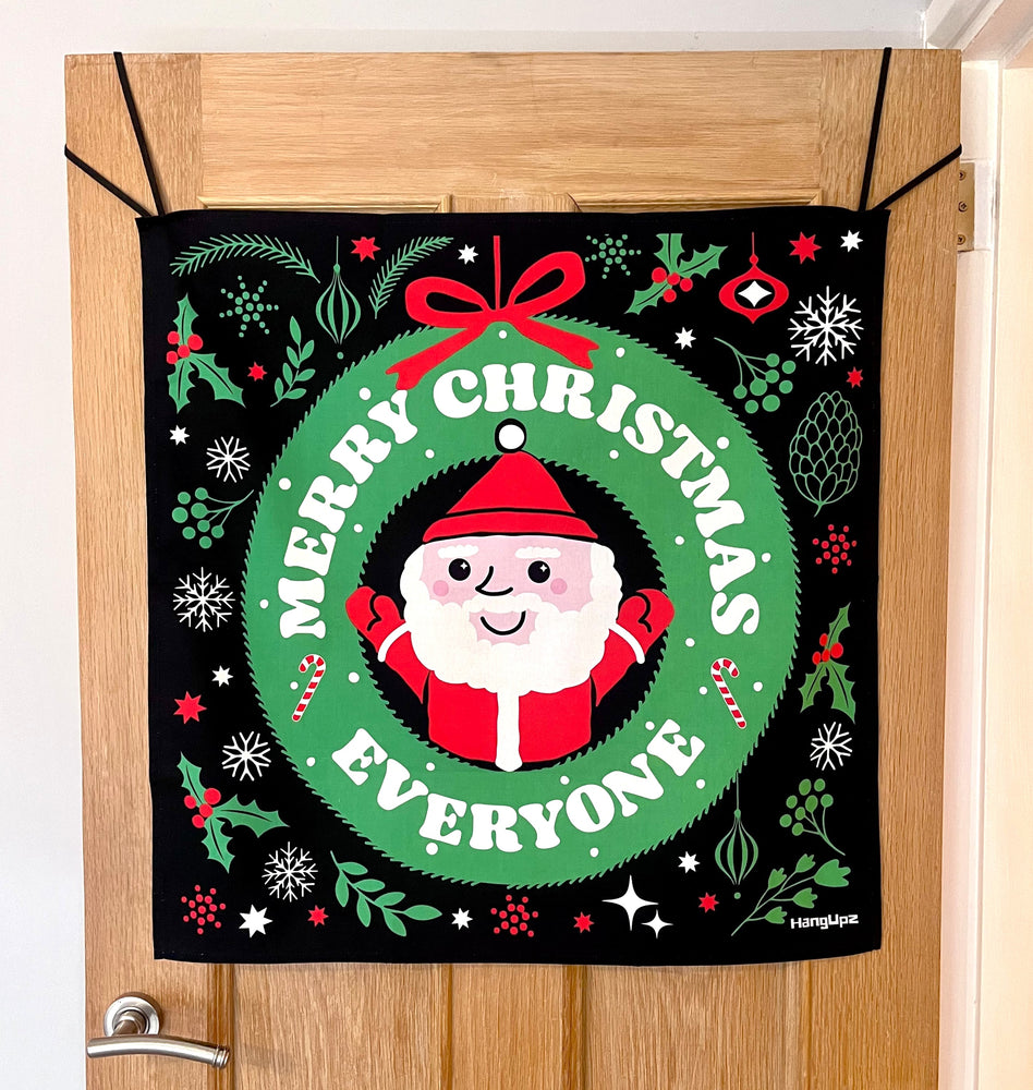 HANGUPZ 'Merry Christmas Everyone' Large Fun Door-Hang Original Hanging Christmas Decoration