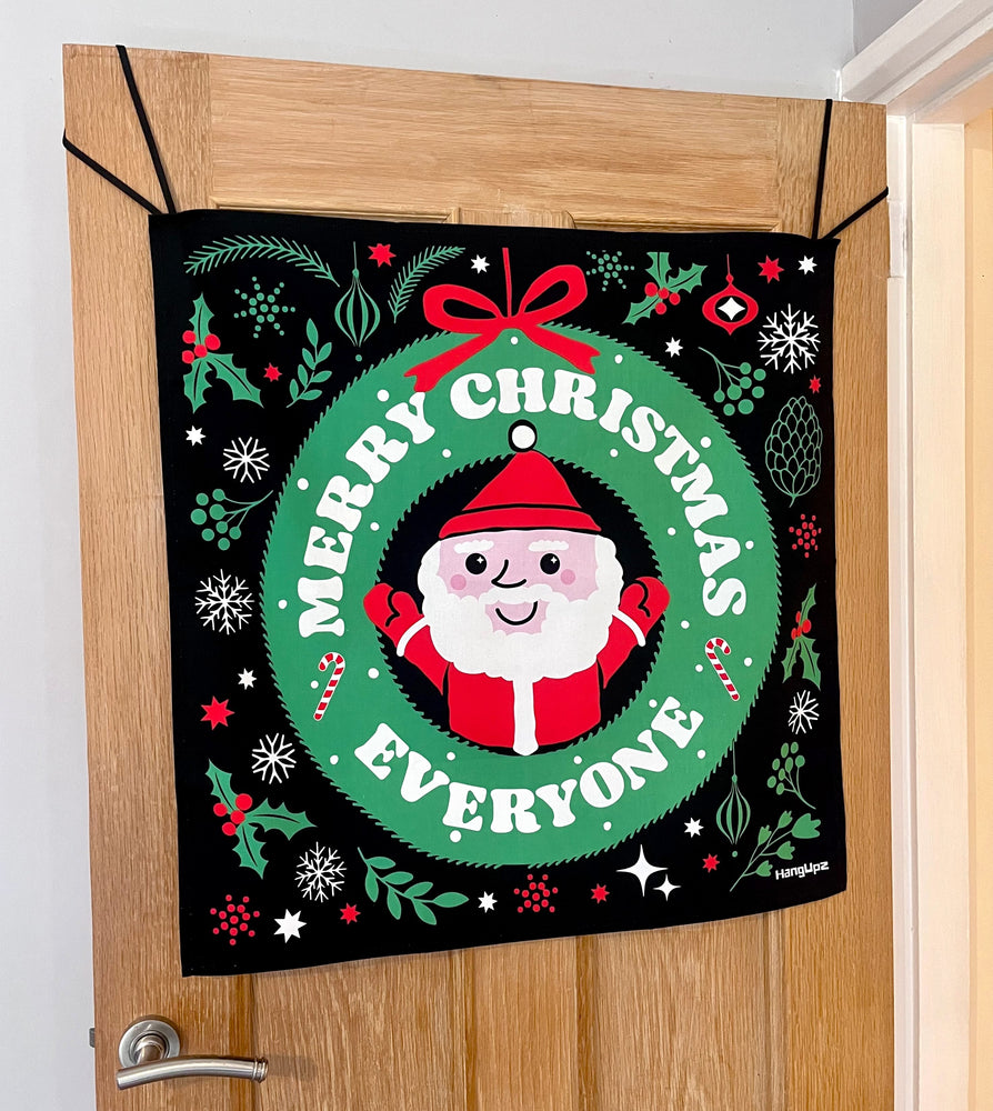 HANGUPZ 'Merry Christmas Everyone' Large Fun Door-Hang Original Hanging Christmas Decoration