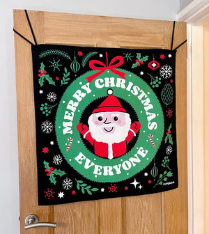 HANGUPZ 'Merry Christmas Everyone' Large Fun Door-Hang Original Hanging Christmas Decoration