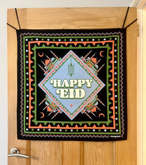 HANGUPZ 'Happy Eid' House & Garden Large Door-Hang Decoration Original Eid Gift