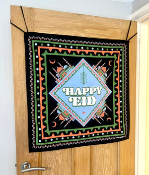 HANGUPZ 'Happy Eid' House & Garden Large Door-Hang Decoration Original Eid Gift