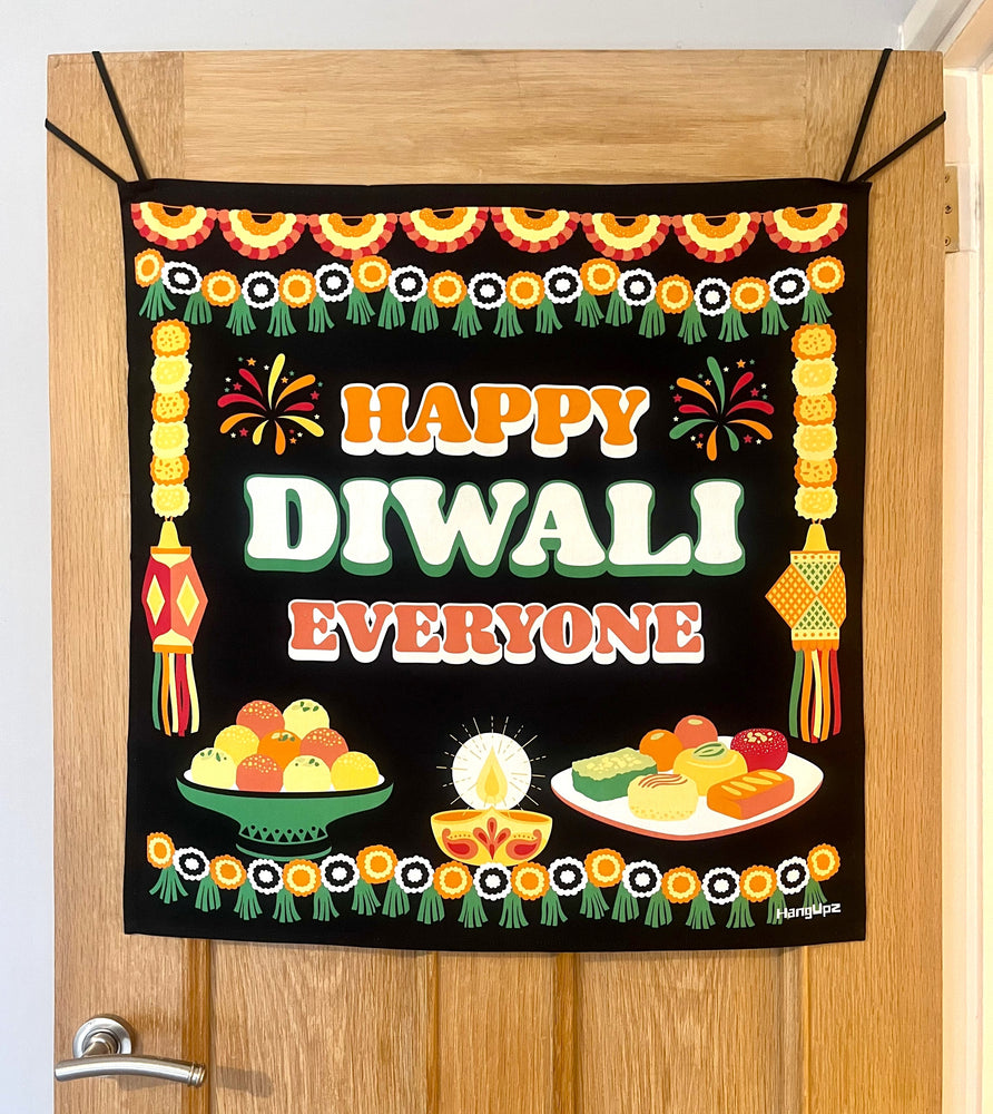 HANGUPZ 'Happy Diwali Everyone' House & Garden Large Door-Hang Decoration Original Diwali Gift
