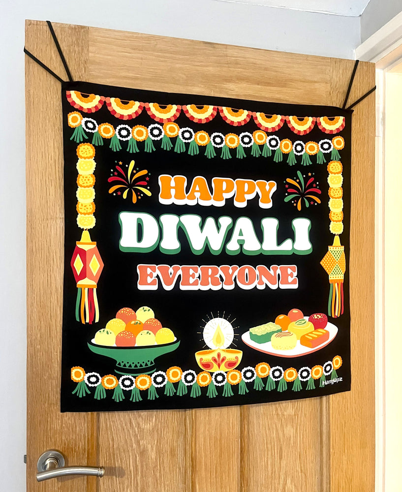 HANGUPZ 'Happy Diwali Everyone' House & Garden Large Door-Hang Decoration Original Diwali Gift
