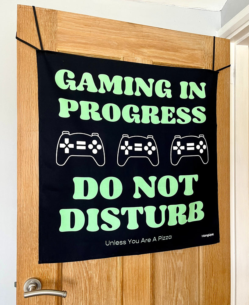 HANGUPZ 'Gaming - Do Not Disturb' Large Fun Sign Bedroom Door Decoration Gift For Boys Girls