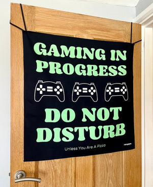 HANGUPZ 'Gaming - Do Not Disturb' Large Fun Sign Bedroom Door Decoration Gift For Boys Girls
