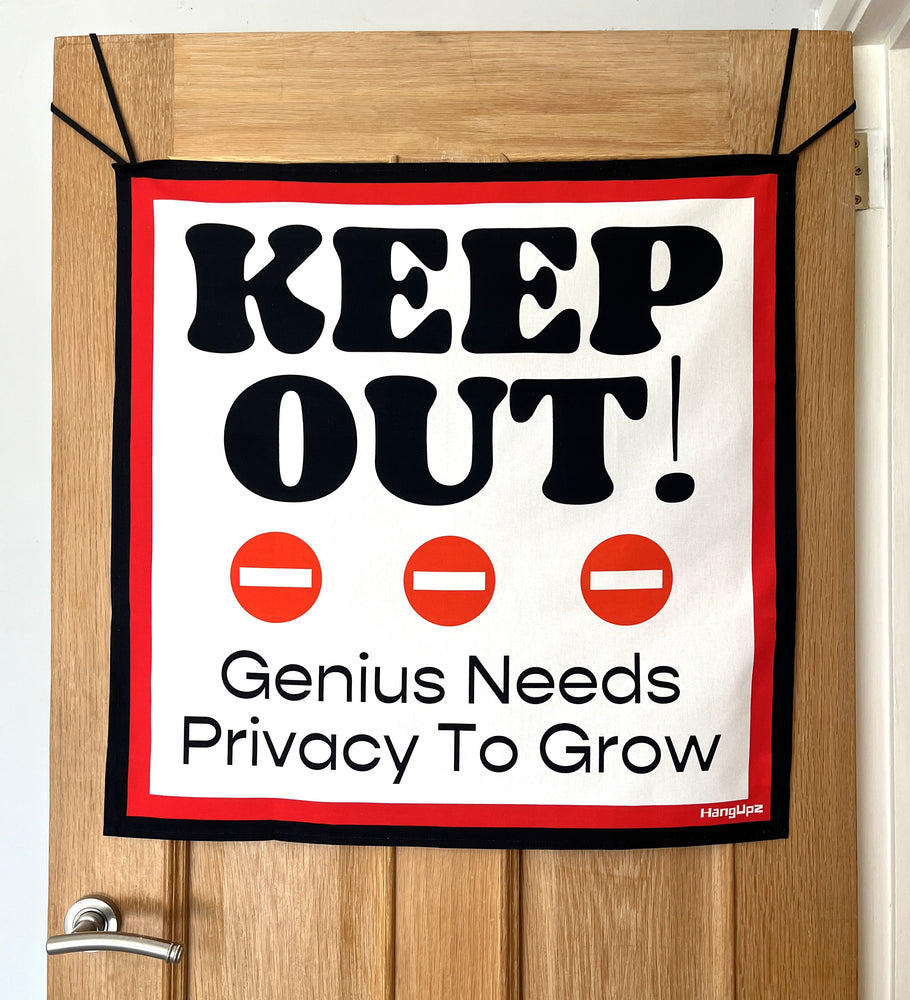 HANGUPZ 'Keep Out!' Large Fun Sign Kid's Bedroom Door Decoration Gift For Boys Girls