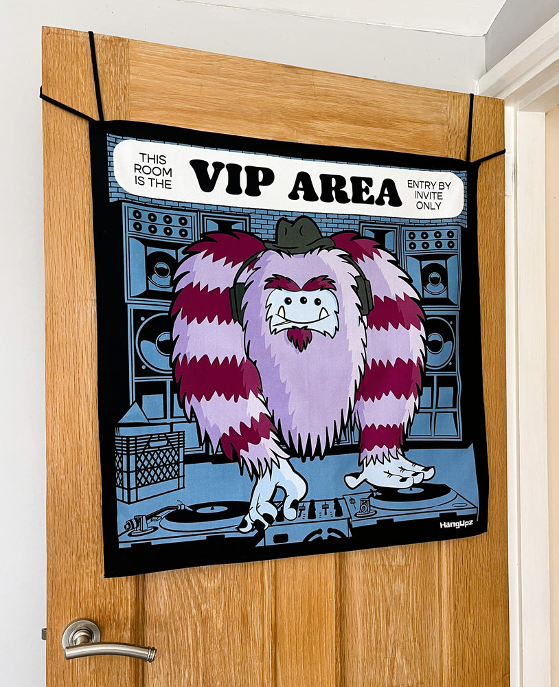 HANGUPZ 'VIP Area' Large Fun Sign Kid's Bedroom Door Decoration Original Gift For Boys Girls