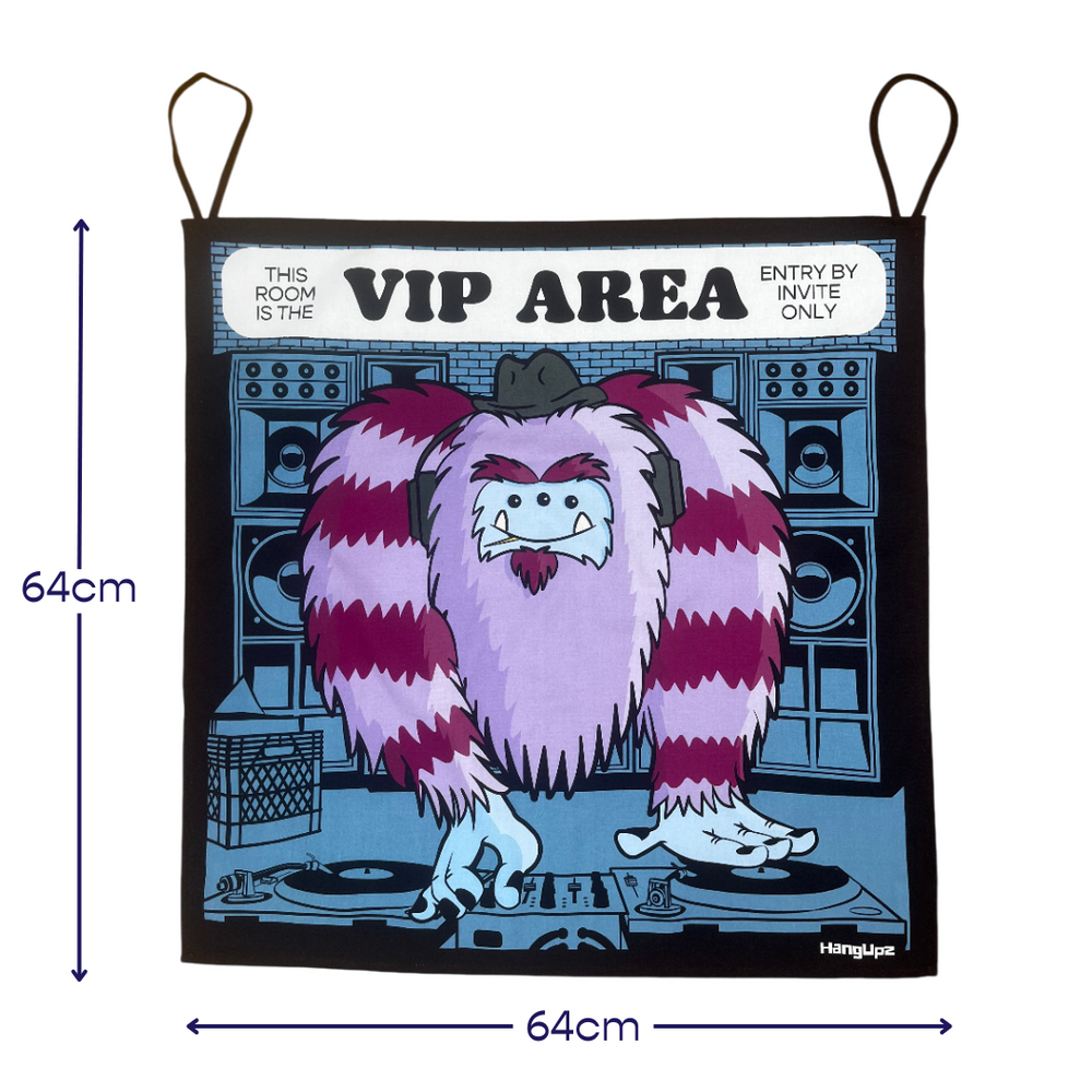 HANGUPZ 'VIP Area' Large Fun Sign Kid's Bedroom Door Decoration Original Gift For Boys Girls
