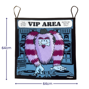 HANGUPZ 'VIP Area' Large Fun Sign Kid's Bedroom Door Decoration Original Gift For Boys Girls