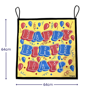 HANGUPZ 'Happy Birthday' Door-Hang Banner Large Original Front Door Bedroom Door Decoration