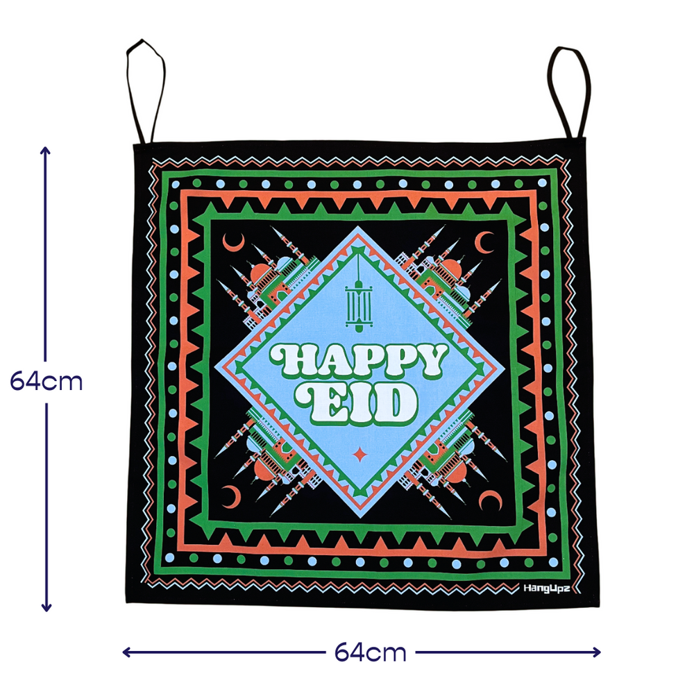 HANGUPZ 'Happy Eid' House & Garden Large Door-Hang Decoration Original Eid Gift