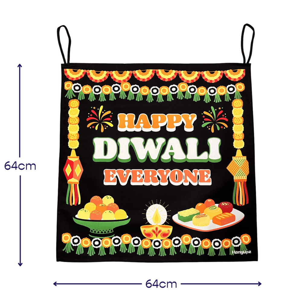 HANGUPZ 'Happy Diwali Everyone' House & Garden Large Door-Hang Decoration Original Diwali Gift