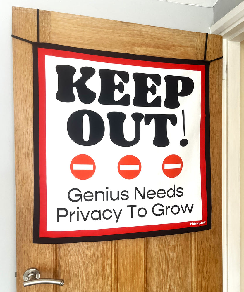 HANGUPZ 'Keep Out!' Large Fun Sign Kid's Bedroom Door Decoration Gift For Boys Girls