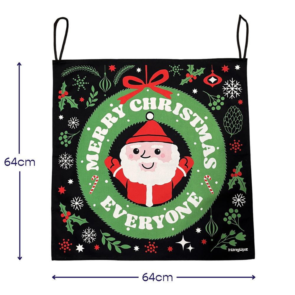 HANGUPZ 'Merry Christmas Everyone' Large Fun Door-Hang Original Hanging Christmas Decoration