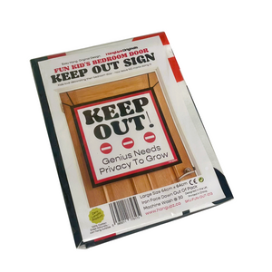 HANGUPZ 'Keep Out!' Large Fun Sign Kid's Bedroom Door Decoration Gift For Boys Girls