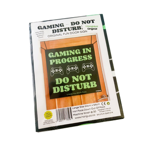 HANGUPZ 'Gaming - Do Not Disturb' Large Fun Sign Bedroom Door Decoration Gift For Boys Girls