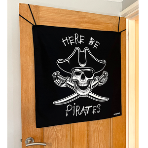HANGUPZ Pirate Flag Large Fun Kid's Door Decoration Original Gift For Boys Girls