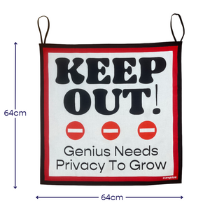 HANGUPZ 'Keep Out!' Large Fun Sign Kid's Bedroom Door Decoration Gift For Boys Girls