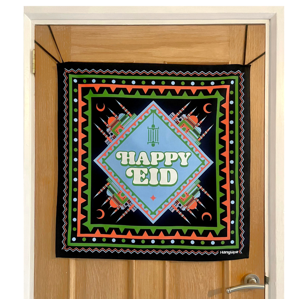 HANGUPZ 'Happy Eid' House & Garden Large Door-Hang Decoration Original Eid Gift