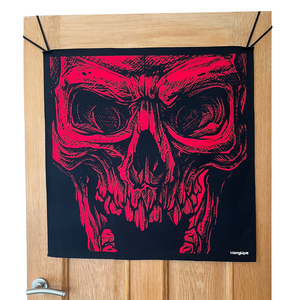 HANGUPZ Scary Zombie Skeleton Face Door-Hang Original Large Hanging Halloween Decoration Gift For Boys Girls