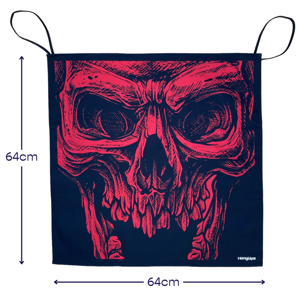 HANGUPZ Scary Zombie Skeleton Face Door-Hang Original Large Hanging Halloween Decoration Gift For Boys Girls