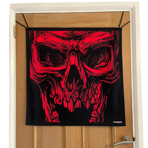 HANGUPZ Scary Zombie Skeleton Face Door-Hang Original Large Hanging Halloween Decoration Gift For Boys Girls